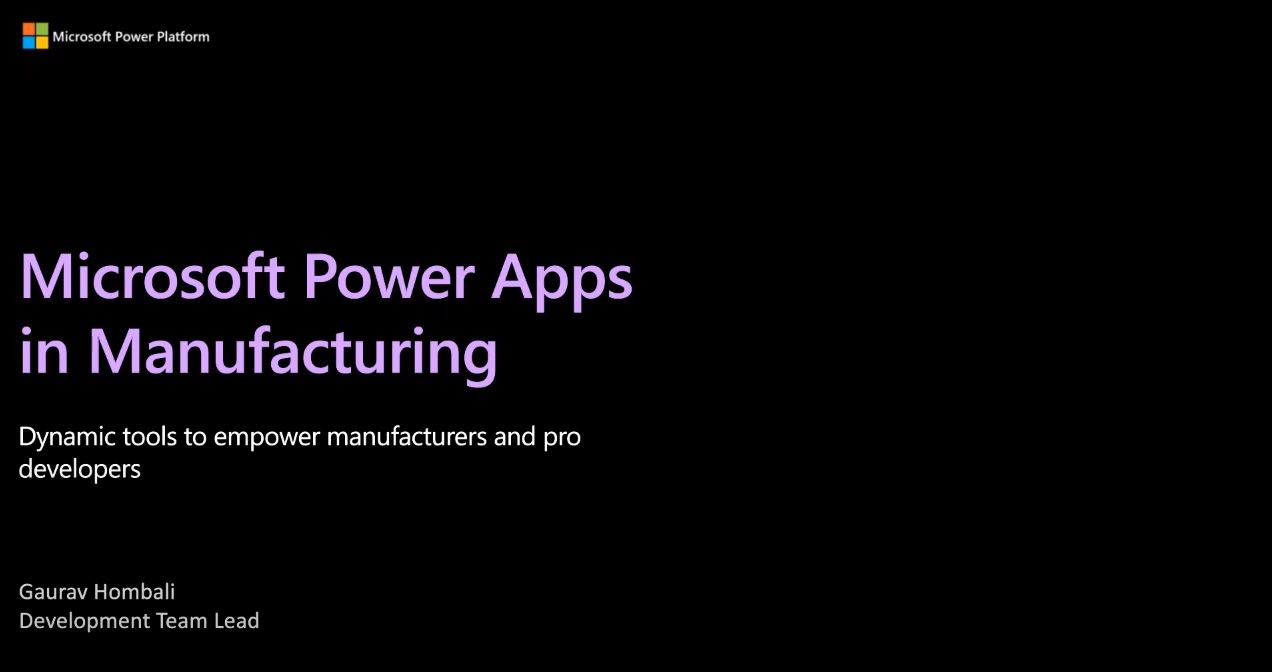 Power Apps for Manufacturing - All Lines Technology